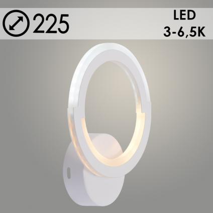 Бра LI9820A/1 WT белый LED 18W 3000-6500K d225, HN23