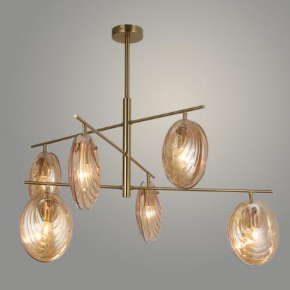 Люстра 40498/6 BRASS латунь 6х60W E14 d900 h686, SJNG23