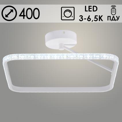 Люстра DK06332/1 PR WT белый 52W LED 3000-6500K d400 ПДУ(ИК) диммер, HN23