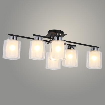 Люстра 74402/6 CH+BK хром/черный 6x40W E27 d730 h230, GNV23