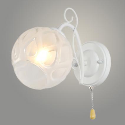 Бра 07066/1W WT белый 1x40W E27 h190, GNV23