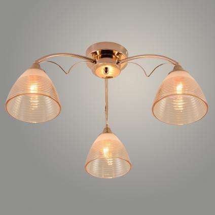 Люстра XA1577/3 FGD золото 3х60W E27 d560 h260, HN23