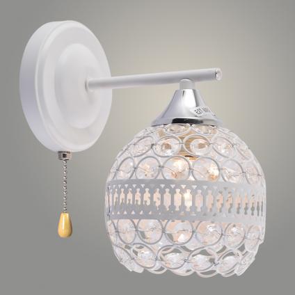 Бра XA1585/1W WH+CR белый/хром 1х60W E27 h200 crst, HN23