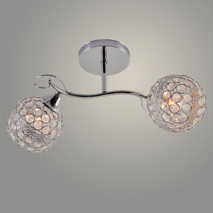 Люстра XA1597B/2 CR хром 2х60W E27 d480 h240 crst, HN23