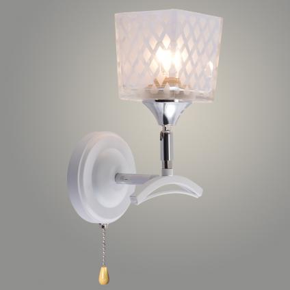 Бра XA1594/1W WH+CR белый/хром 1х60W E27 h260, HN23