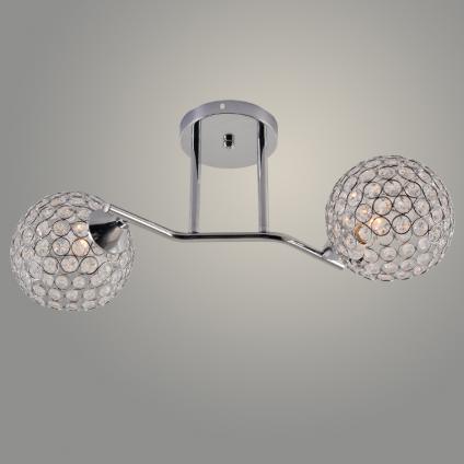 Люстра XA1590/2 CR хром 2х60W E27 d530 h200 crst, HN23