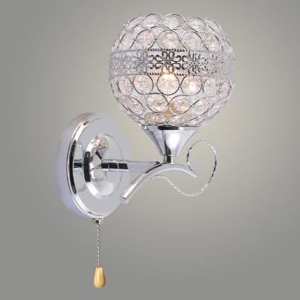 Бра XA1597B/1W CR хром 1х60W E27 h280 crst, HN23