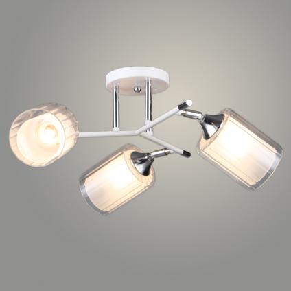 Люстра N6407/3 WT+CR белый/хром 3x60W E27 d560 h240, QH24