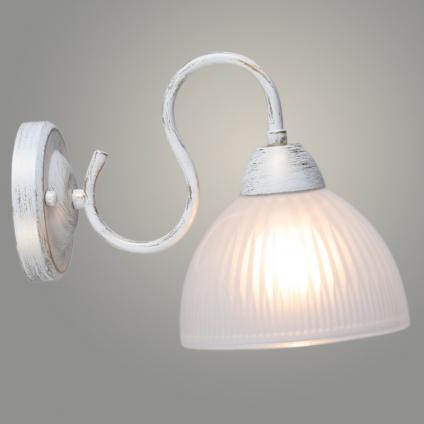 Бра NH6005/1W WG белый патина 1х60W E27 h190, QH24
