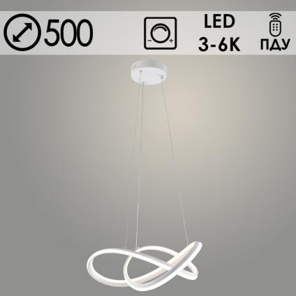 Люстра DK06382/3/500 PR WT белый 172W LED 3000K-6000K d500 ПДУ(ИК) диммер, HN24