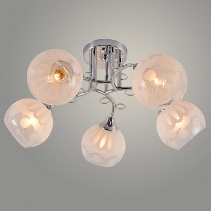 Люстра XA1603B/5 CR хром 5х60W E27 d560 h240, HN24