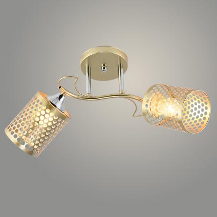Люстра XA1322B/2 MATT GOLD+CR золото/хром 2х60W E27 d480 h250, HN24