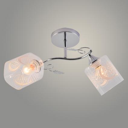 Люстра XA1519/2 CR хром 2х60W E27 d490 h250, HN24