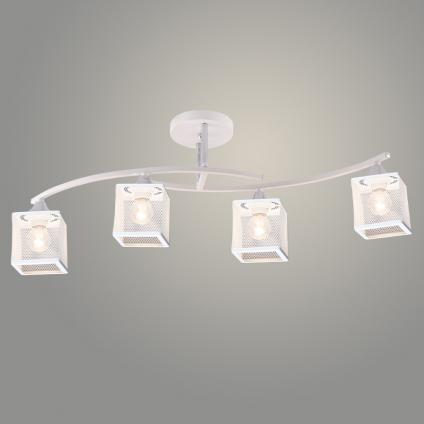 Люстра XA1587/4 WH+CR белый/хром 4х60W E27 d700 h250, HN24