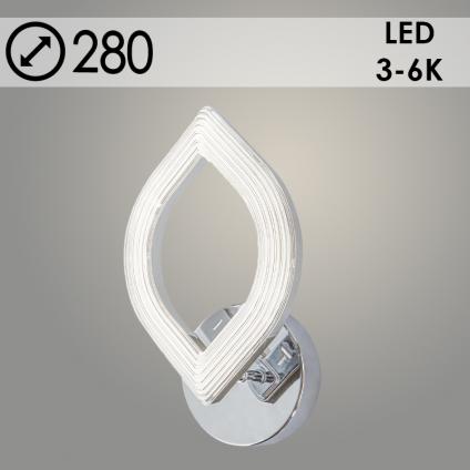 Бра 2164/1W CR хром 22W LED 3000-6000K h100, SSH24