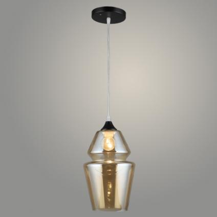 Подвес A3686/1HQ BK+AM черный 1х40W E27 d175 h800, QH22