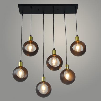 Подвес MDD030208/6 BK черный 6х40 E27 d600 h1000, SHGN21