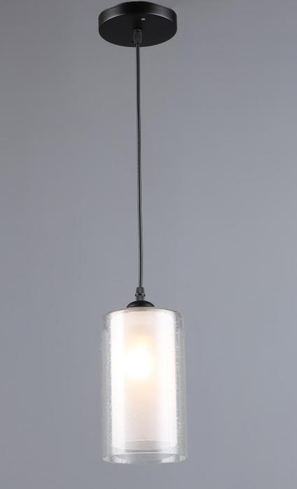 Подвес N6547/1HQ BK черный 1х60W E27 d120 h800, QH24