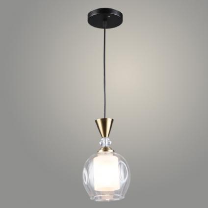 Подвес N6557/1HQ BK+COP черный/медь 1х60W E27 d150 h800, QH24