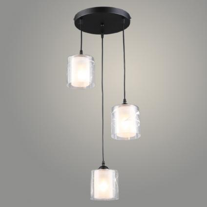 Подвес N6543/3HQ BK черный 3х60W E27 d300 h800, QH24
