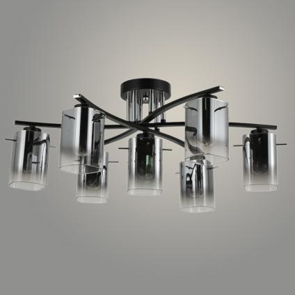 Люстра 07369/7 BK+CR черный/хром 7x40W E27 d600 h240, GNV24