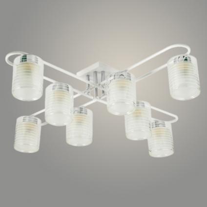 Люстра 07379/8 WT+CR белый/хром 8x40W E27 d825 h230, GNV24