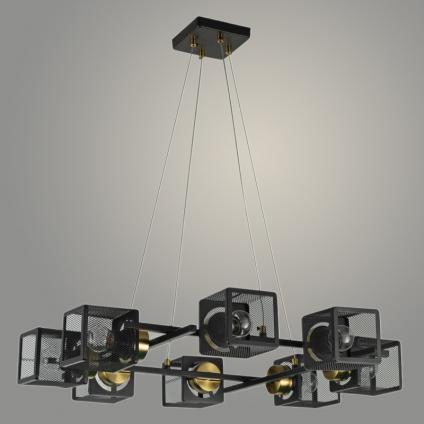 Люстра 07377/8 BK+COP черный/медь 8х40W E27 d640 h700, GNV24