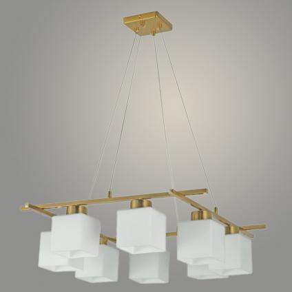Люстра 07345/8 COP+WT медь/белый 8x40W E27 d580 h750, GNV24
