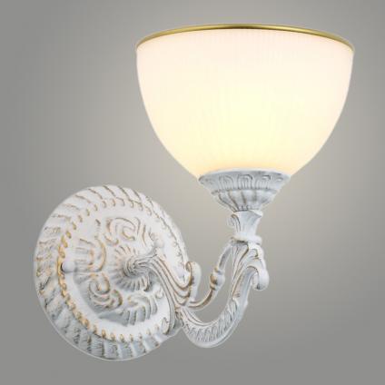 Бра 74435/1W WH+GD белый патина 1х40W E27 d250 h200, GNV24