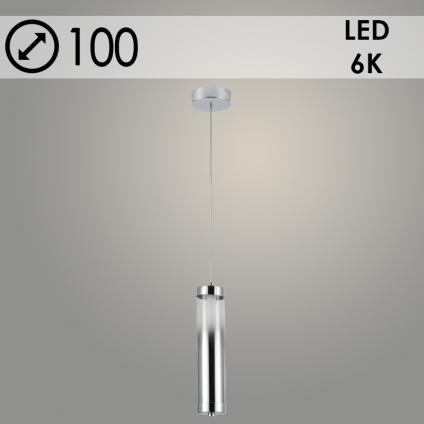 Подвес 2662/1HQ CH+SM хром 1x8W LED 6000К d100 h1000, GNV24