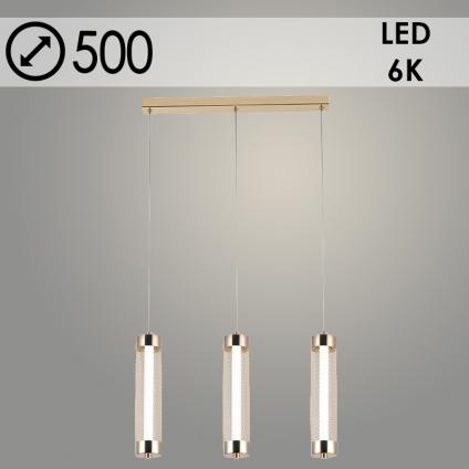 Подвес 2665/3HT FGD золото 3x8W LED 6000К d500 h1000, GNV24