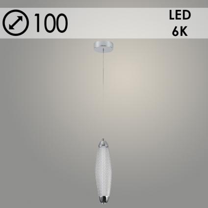 Подвес 2667/1HQ CH хром 1x8W LED 6000К d100 h1000, GNV24