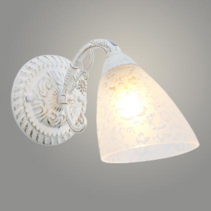 Бра 74430/1W WH+GD белый патина 1х40W E27 d300 h170, GNV24