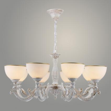 Люстра 74435/8 WH+GD белый патина 8х40W E27 d720 h680, GNV24