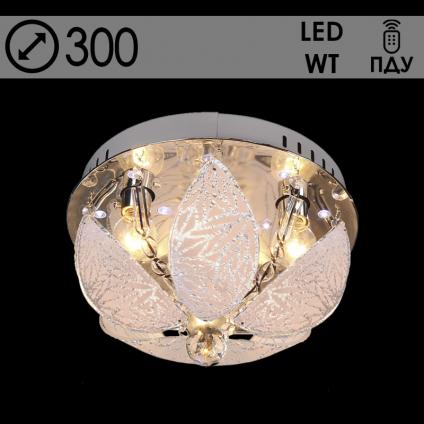 Люстра 55723/300 CR хром 3х40W E14 LED-WT ПДУ d300 h210, 24