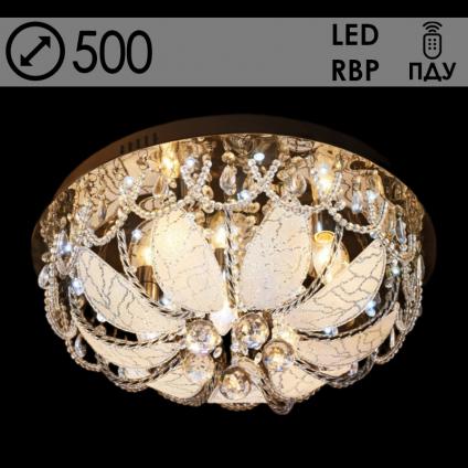 Люстра 55789/500 CR хром 5х40W E14 LED-RBP ПДУ d500 h250, 24