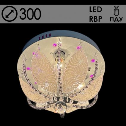 Люстра 55827/300 CR хром 3х40W E14 LED-RBP ПДУ d300 h210, 24