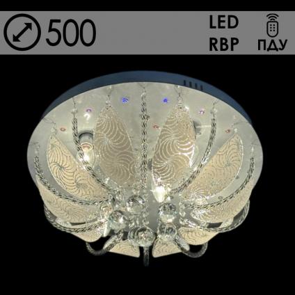 Люстра 55827/500 CR хром 5х40W E14 LED-RBP ПДУ d500 h250, 24