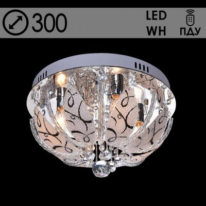 Люстра 55784/300 CR хром 3х40W E14 LED-WT ПДУ d300 h210, 24