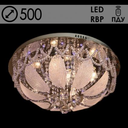 Люстра 55822/500 CR хром 5х40W E14 LED-RBP ПДУ d500 h250, 24