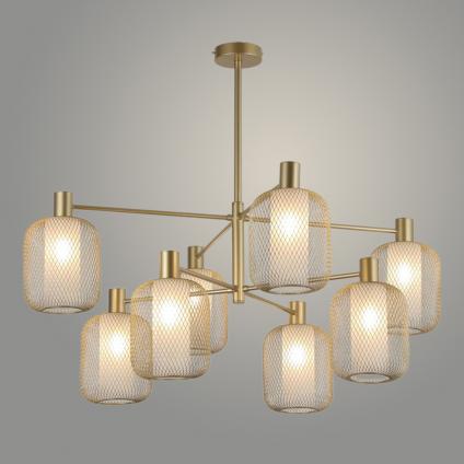 Люстра MDG40587/8 GD золото 8х60W E14 d885 h605, 24 У1