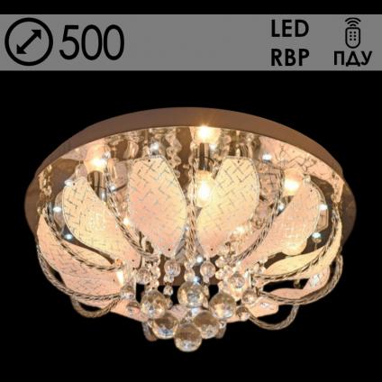 Люстра 55788/500 CR хром 5х40W E14 LED-RBP ПДУ d500 h250, 24